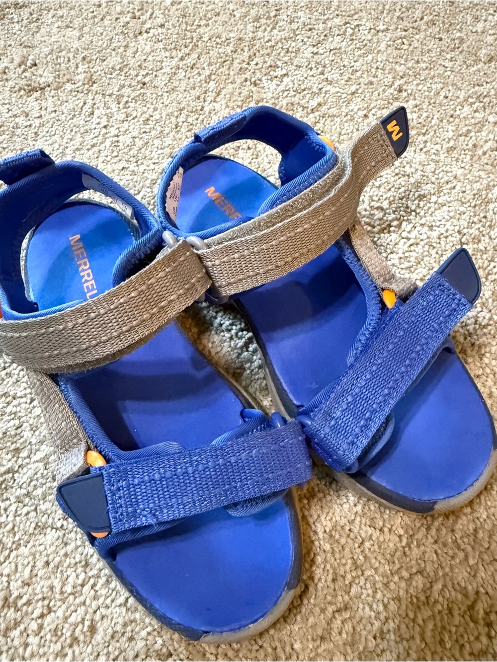 Merrell Kid’s Blue Adjustable Sandals